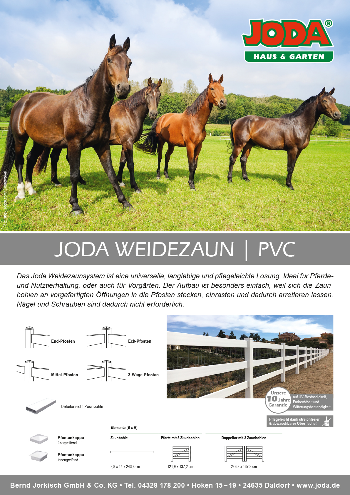 Flyer Weidezaun PVC