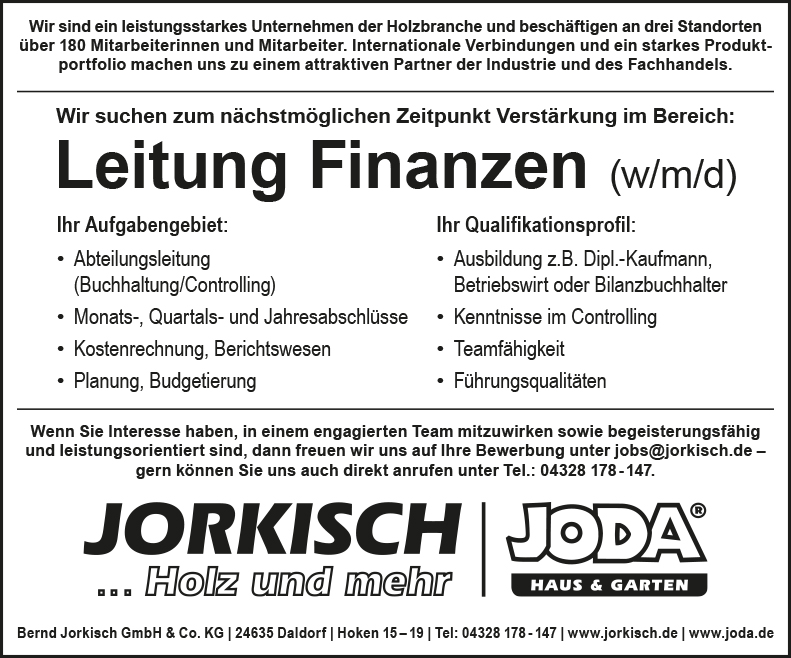 JORKISCH Anz Finanzen 1395x116mm
